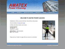 Tablet Screenshot of amatexpowercleaning.com